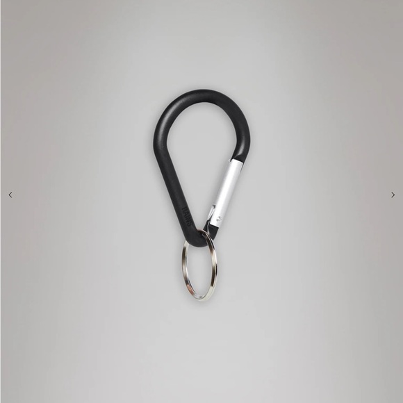 Rains Drop Carabiner & Keyring, NWT, Black & Silver - Picture 3 of 4